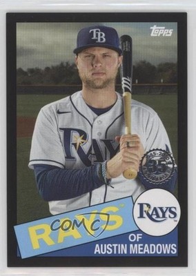 2020 Topps Update 1985 Topps Baseball Black 40/299 Austin Meadows #85TB-48 a8m