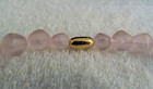Vtg. 1987 Avon Translucent Tea Rose Pink Acrylic 18" Bead Necklace/ Earring Set — photo 4