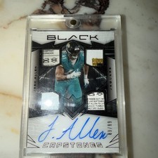 2024 Panini Black Capstones #CAP-JAN Josh Allen On Card Auto /99 SP AU MEM