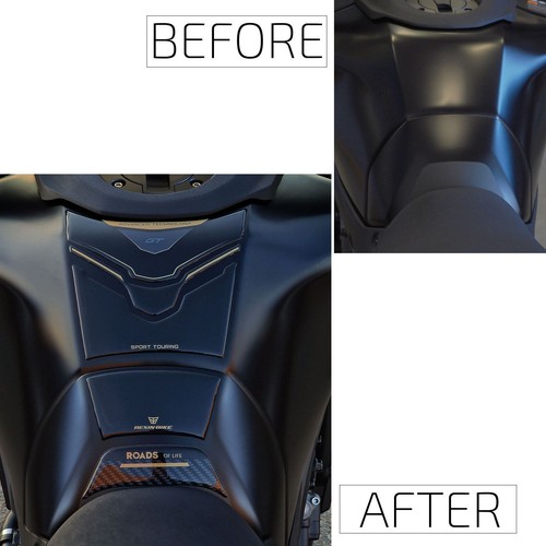 Paraserbatoio Adesivo 3D Protezione Moto Compatibile Con Yamaha XSR 900 2025 Oro