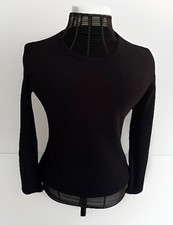 CUDDL DUDS Fleecewear w/ Stretch Women's Black Fleece Long Sleeve Shirt Sz. M