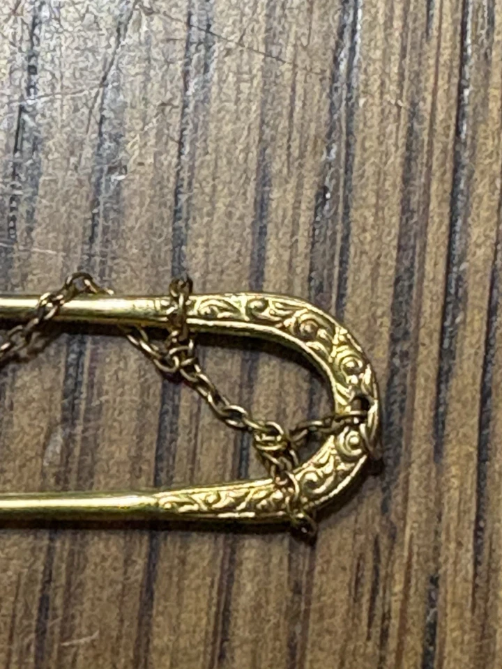 Antiguo oro Triumph Pince Nez de 1890 con cadena y estuche gafas sin montura Foto 4 de 4