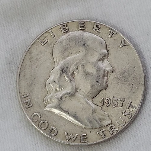 1957 Franklin Half Dollar in VF Condition