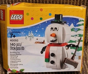 ☃️ Lego 40093 Snowman New Nib Xmas Set 140 Pcs Seasonal Winter