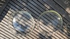 Two Vintage PYREX #229 Pie Pan Plates with Fluted Glass and Light Green Tint — photo 4