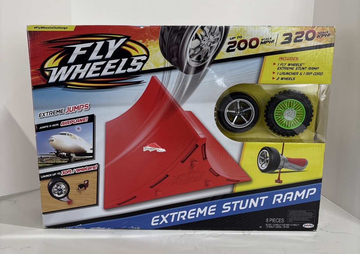 Fly Wheels Extreme Stunt Ramp Toy Wheel Buildable Play Set Kid