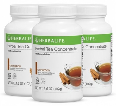 3X Herbalife Tea Concentrate Cinnamon Flavor  3.6 Oz