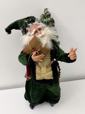 HTF Demdaco Drolleries SLEIGH BELLS RING 16  Santa Woodland Christmas Elf RARE