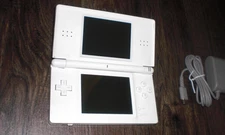 Nintendo DS Lite Polar White Console System + Charger Plays DS GBA Games GENUINE