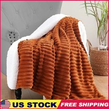 Double Sided Sherpa Fleece Throw Blanket Soft Lightweight Cozy Home Decor Gift