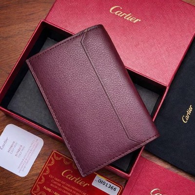 Cartier Must De Cartier Red Leather 4 Card Holder Wallet NIB 2026