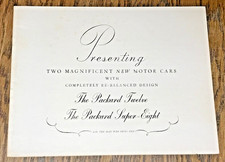 The Packard Twelve & Packard Super-Eight Motor Cars 1938 Catalog Vintage reprint