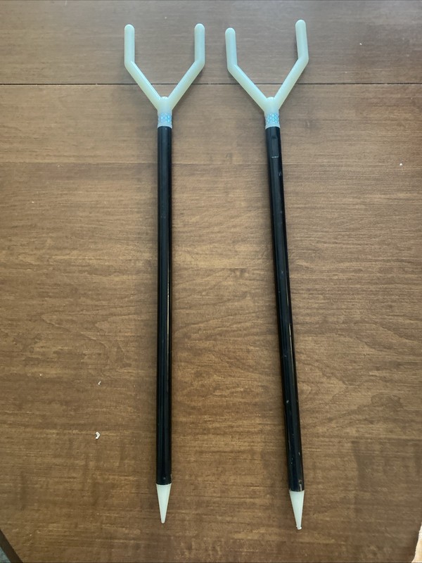 (2) Glow In The Dark Expandable Fishing Rod Holders Lot