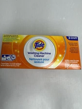 Tide Washing Machine Cleaner - 3 Single Use Packs - Fights Odor & Residue NIB