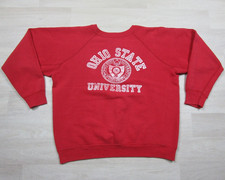 Vintage 80s Ohio State University Seal Crewneck Sweatshirt (M) BOXY Buckeyes