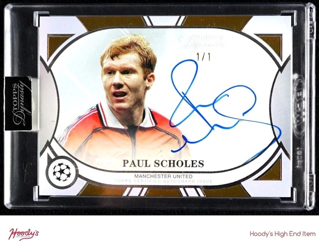 2024-25 Topps Dynasty UEFA Gold Paul Scholes ON CARD AUTO 1/1 Manchester United