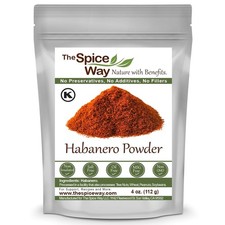 The Spice Way Premium Habanero Ground Pepper - 4 oz 4 Ounce Pack of 1 