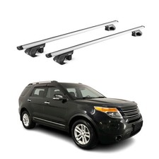Fits Ford Explorer 2011-2015 Roof Rack Cross Bars Silver Luggage Carrier 2 Pcs Fits Ford Explorer 2011-2015 Roof Rack Cross Bars Silver Luggage Carrier 2 Pcs