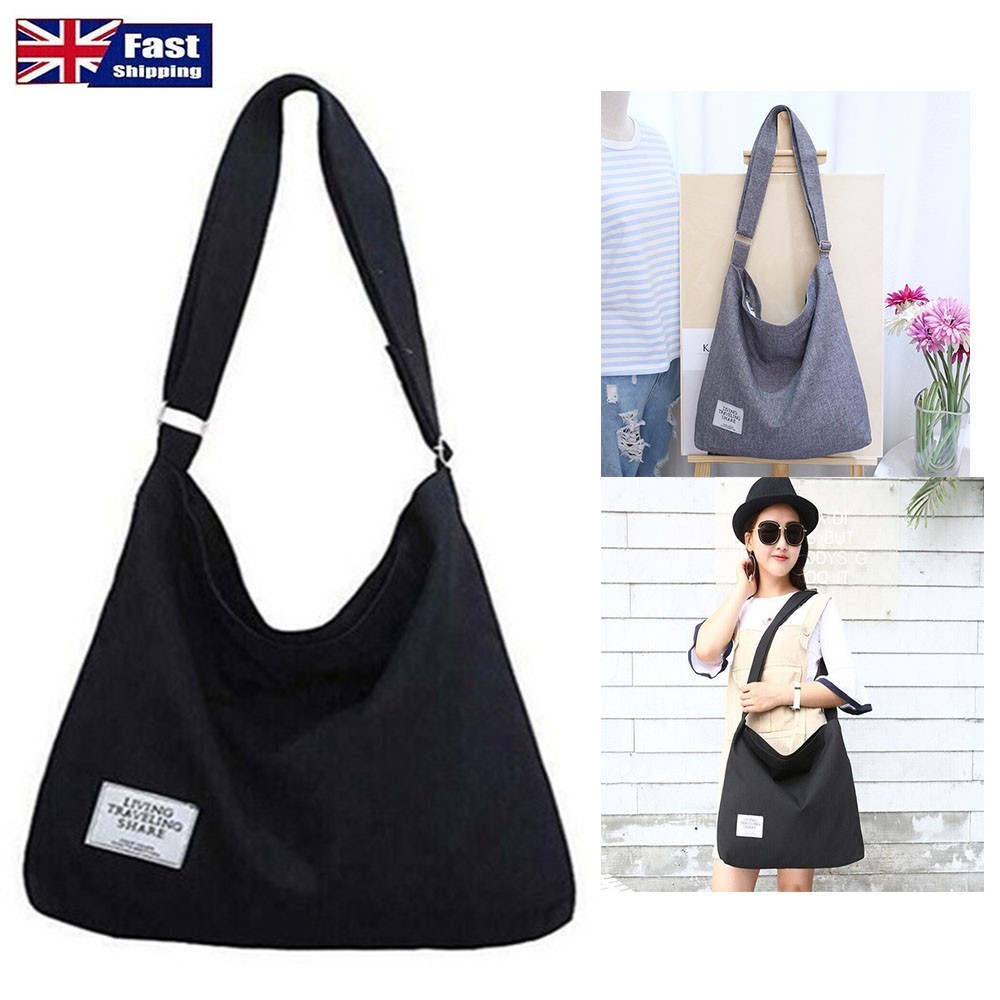 Women Satchel Shoulder Bag Tote Messenger Lady Cross Body Large Canvas Handbag