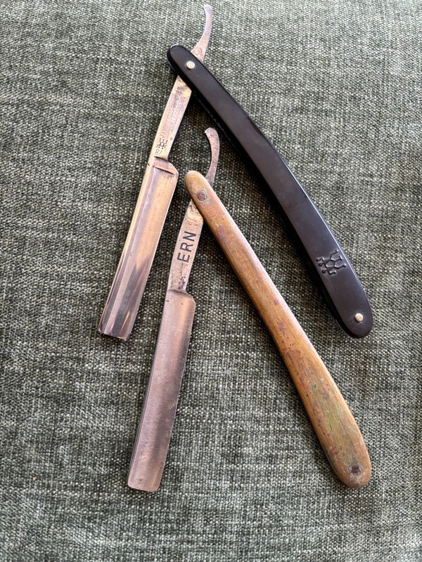 Straight razor ERN Wald Germany 122 & J.A. Henckels Solingen Zwillingswerk Antiq