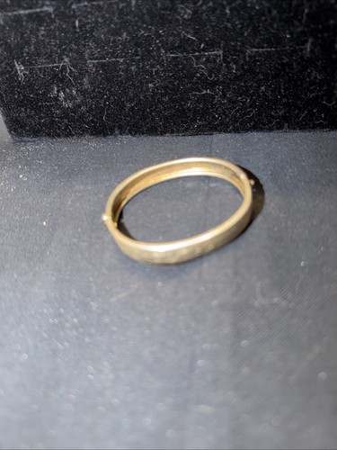 Vintage Infant Gold Played Bracklet Push Clasp. 3 Inches by 4 Inches. Rare Item