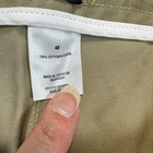 NWT Basic Editions Chino Shorts Mens 48 Pebble Khaki Pleated Wrinkle Resistant — photo 3