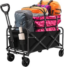 Small Folding Garden Camping Trolley Cart Portable Beach Fishing Festival Wagon