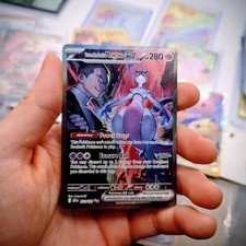 Pokémon Team Rockets Mewtwo EX Special Illustration Destined Rivals 231 / 182 NM