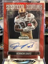 2025 Panini Prizm Black Vernon Davis Auto /99 Sensational Signatures TZ