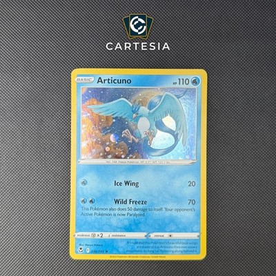 Articuno Silver Tempest SIT 036/195 Pokémon TCG English Excellent Cosmo Holo
