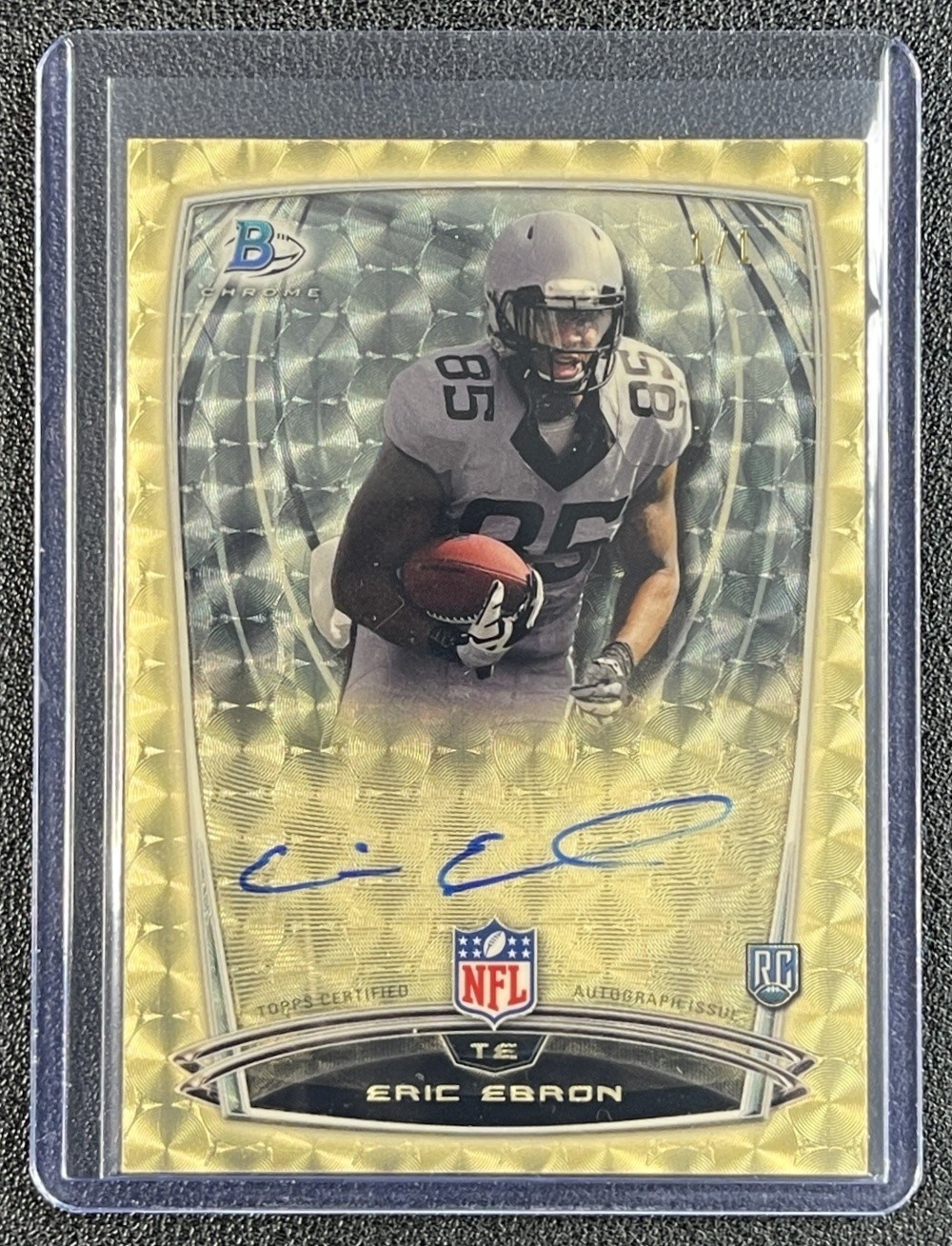Eric Ebron Bowman Chrome Rookie Autograph #52 Superfractor 1/1