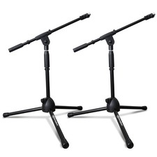AxcessAbles MS-101L Low Profile Microphone Stand with Boom 2-Pack - Open Box