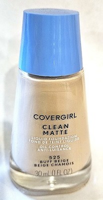 Covergirl Clean Matte Buff Beige Liquid Foundation #525 1 Fl Oz Sealed