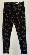 Justice Girls Black with Llama Leggings Size ...