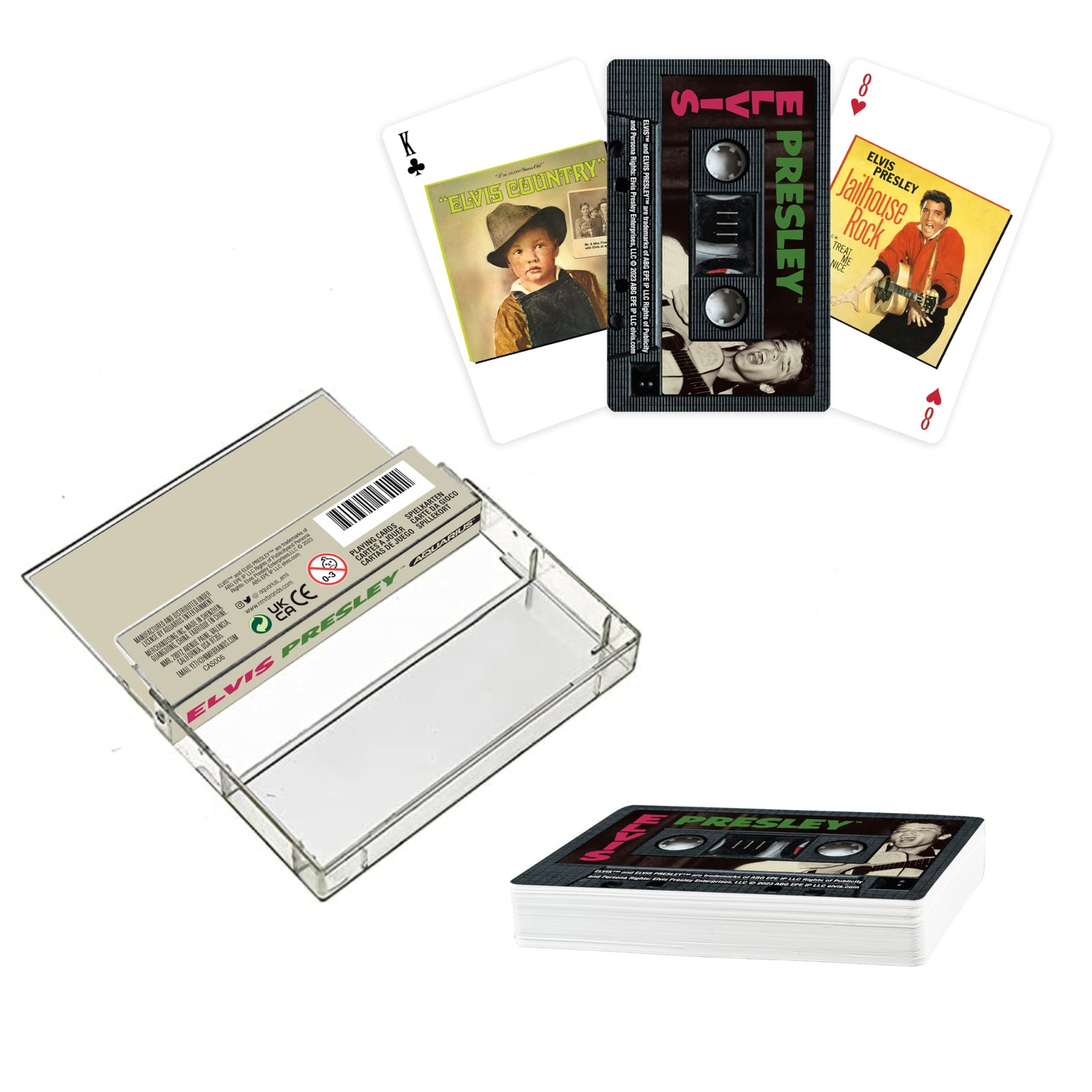 AQUARIUS Elvis Presley Premium Cassette Playing Cards -Elvis Presley Themed Deck 2890₽