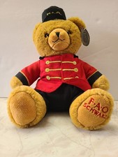 FAO Schwarz Soldier Teddy Bear Stuffed Toy Uniform Plush Christmas Nutcracker