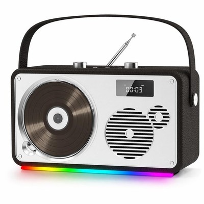 LONPOO Portable CD Player 10W RMS(30W Peak) Dual Stereo Bluetooth