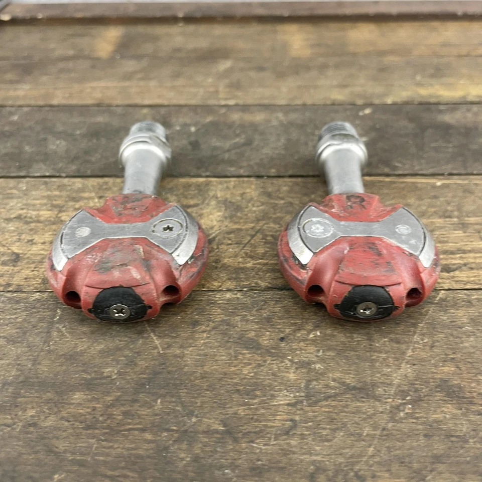 Speedplay Zero Pedals Stainless Steel Red Road Bike Clipless Red 205g 9/16 - Image 3 of 4
