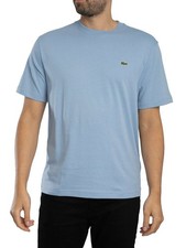 Image of Lacoste Men's Cotton Logo T-Shirt, Blue