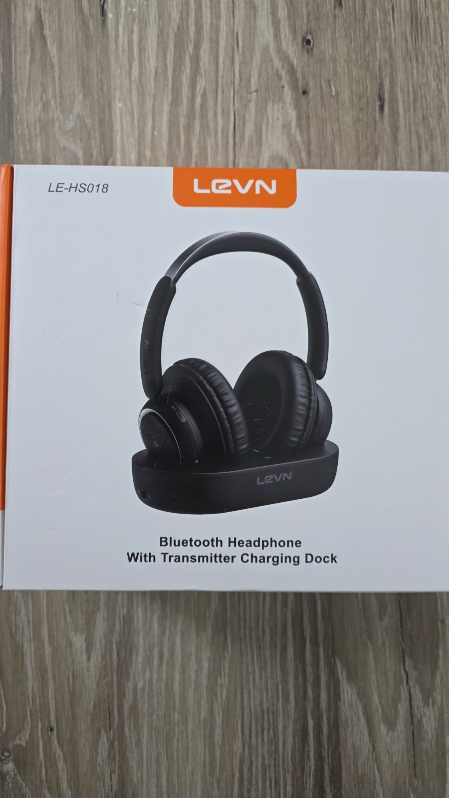 LEVN Bluetooth Headphones with Charging Dock