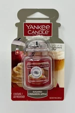 1 YANKEE CANDLE SUGARED CINNAMON APPLE ULTIMATE CAR JAR AIR FRESHENER HANGING