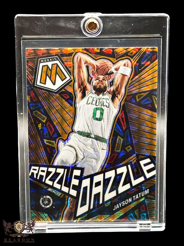 2022-23 Panini Mosaic Jayson Tatum Razzle Dazzle Insert SSP Card #14!!!