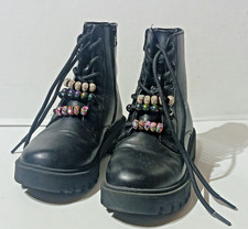 Art Class  Bronx Lace-Up Combat Boots Pre-Owned Size 1