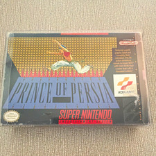 Prince of Persia SNES NTSC-U/C 1992 CIB Box, Manual, and Protective Sleeve