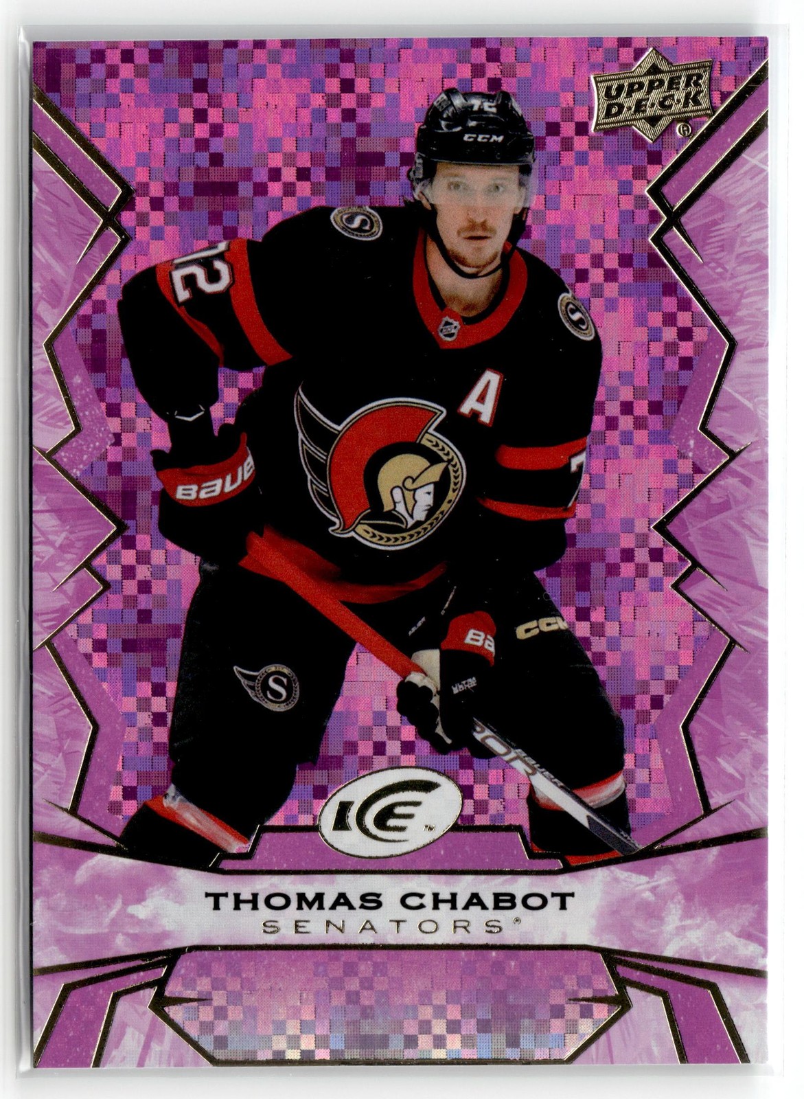 Thomas Chabot 2022-23 Upper Deck Ice Purple Ottawa Senators #53