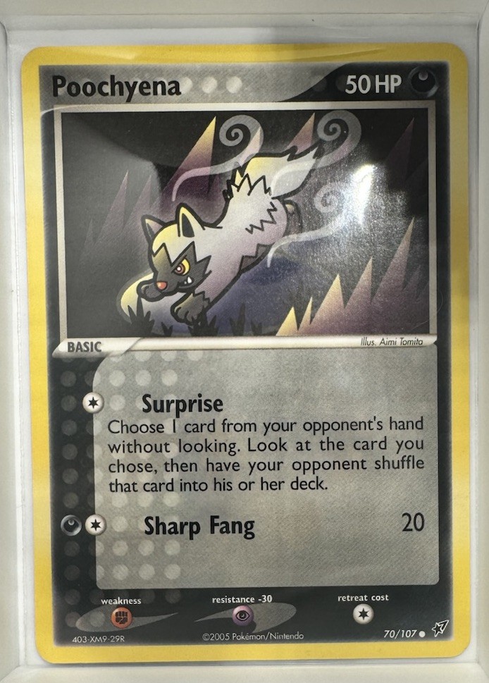 Poochyena 70/107 Common Deoxys Pokemon NM