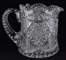 ABP American Brilliant Period Cut Glass Cider Pitcher