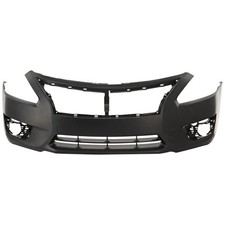 Front Bumper Cover For 2013-2015 Nissan Altima Sedan With Fog Light Holes Primed