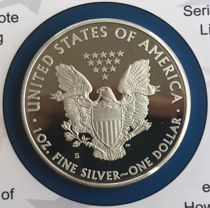 2012 MAKING AMERICA HISTORY COIN & CURRENCY SET ~ PROOF SILVER EAGLE  ~ $5 FRN - Image 3 of 4
