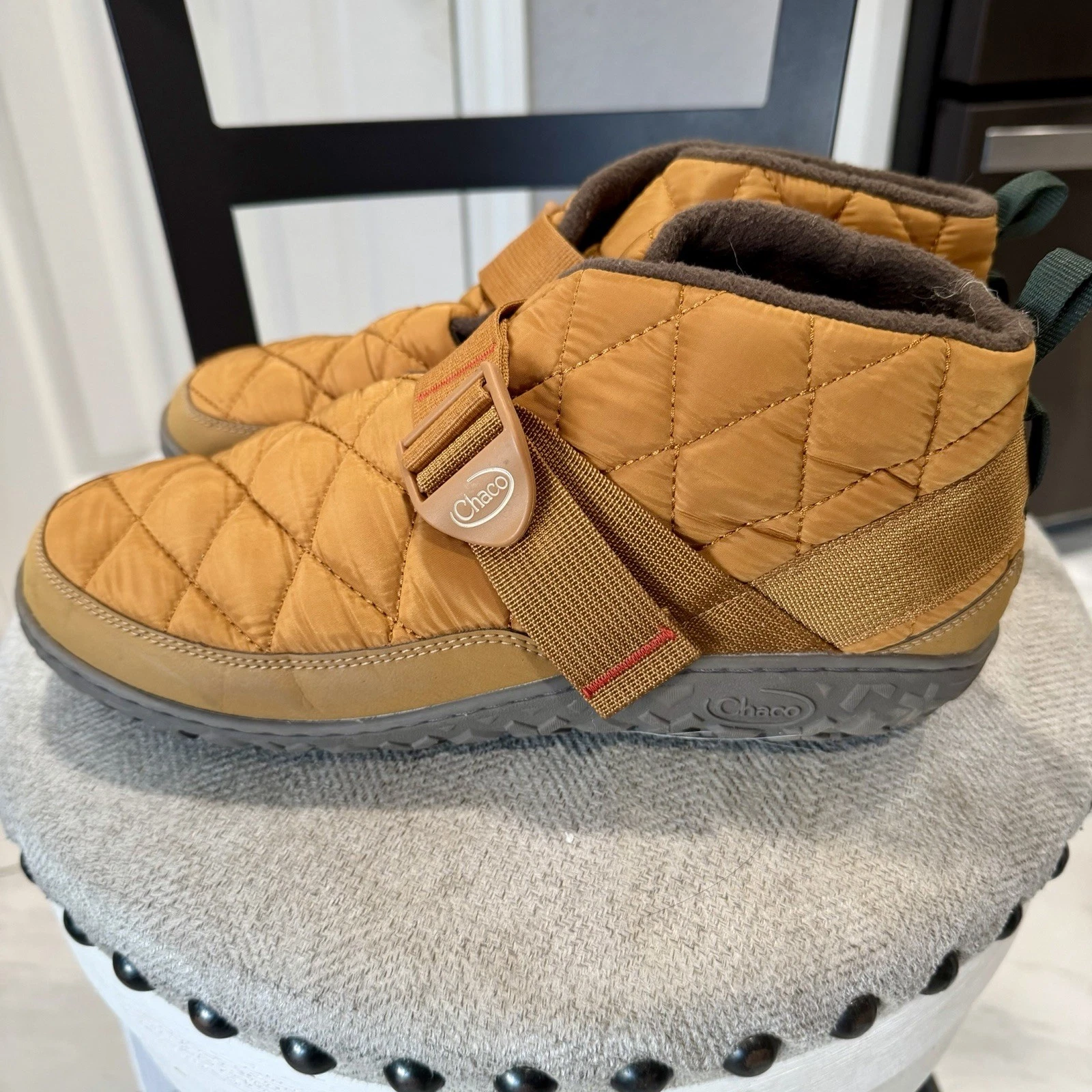 Chaco Men’s Ramble Puff JCH107473 Brown Bootie Shoe Size 11.5 Camping EUC!